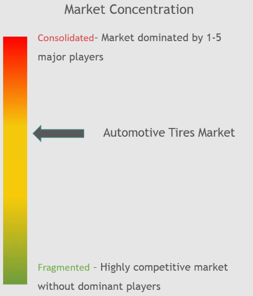 Bridgestone Corp., Continental Automotive AG, Cooper Tire & Rubber Company, Goodyear Tire & Rubber Company, Hankook Tires Group, Michelin Tires, MRF, Pirelli & C SpA, Apollo Tires, Yokohama Rubber Co. Ltd
